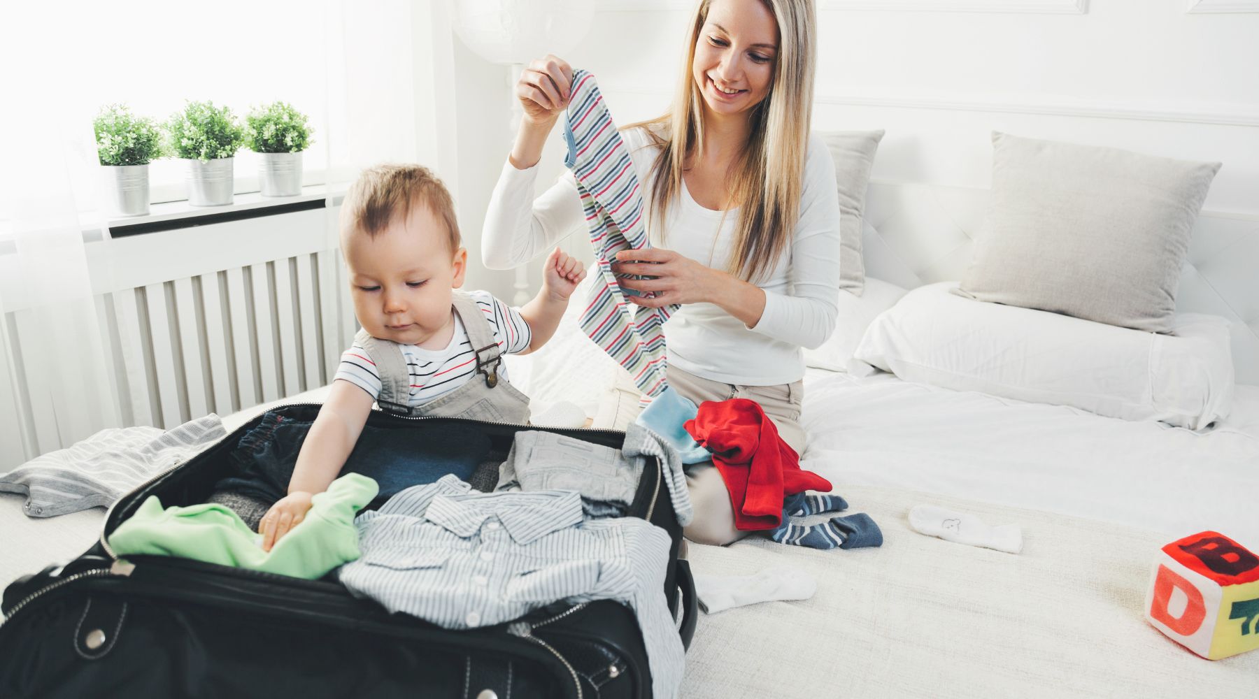 moms preparing for travel