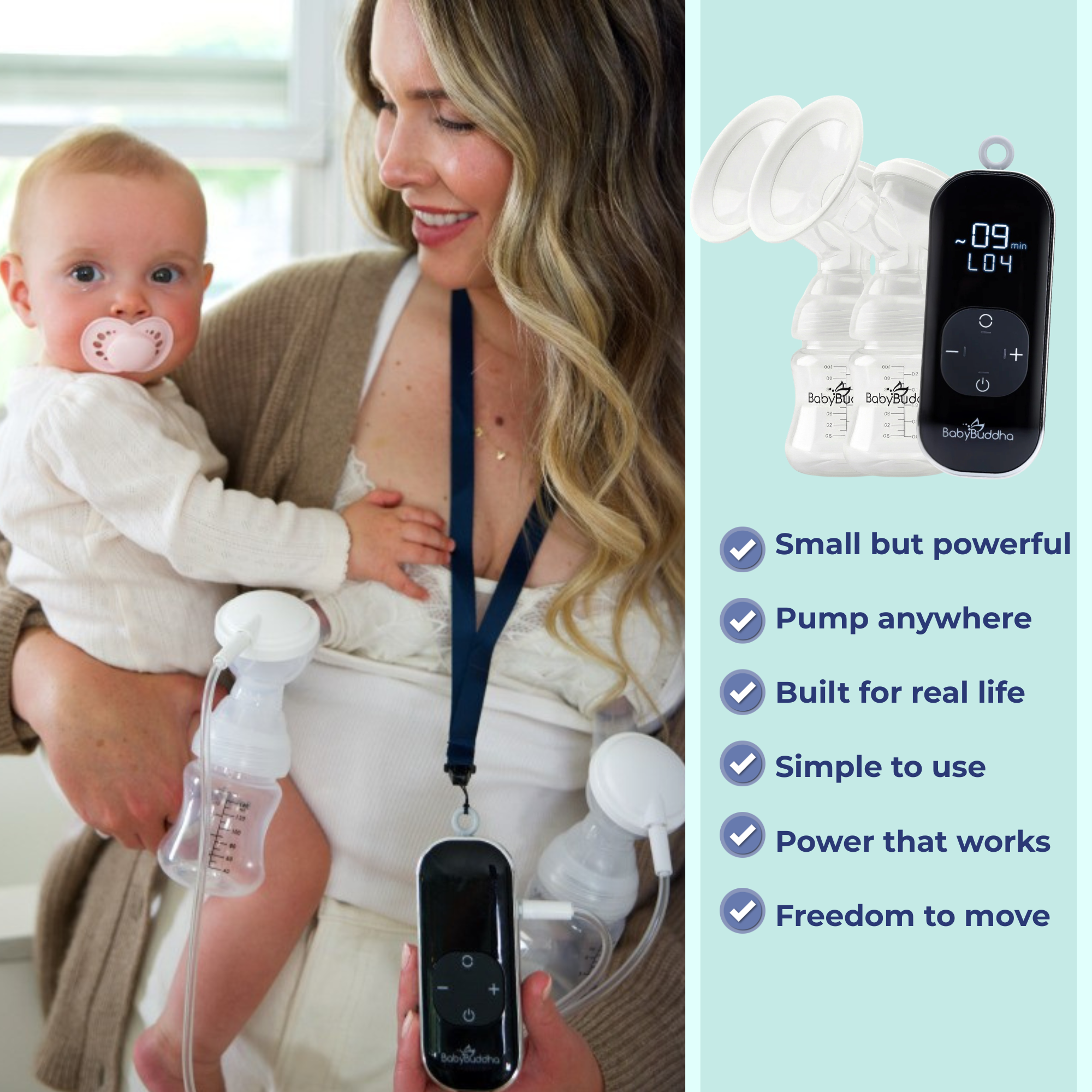 BabyBuddha® 2.0 Primary Portable Breast Pump with EasyFit Kit