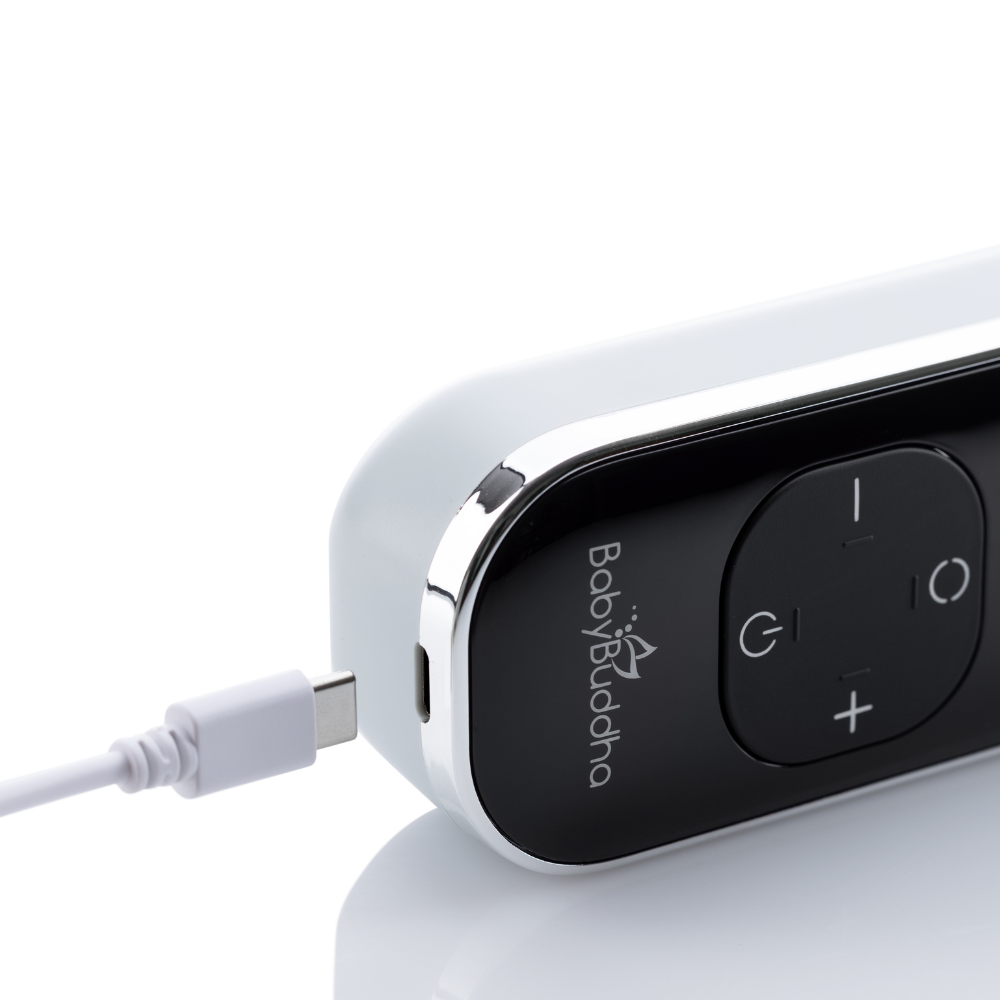 BabyBuddha electric breast pump charger – compact and portable USB charging cable designed for BabyBuddha breast pump.
