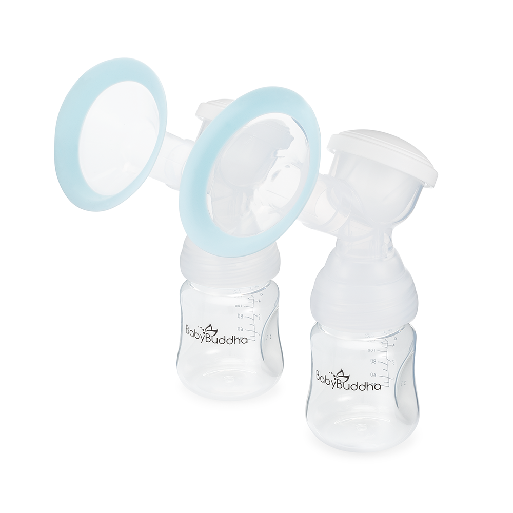 Tommee Tippee Silicone Manual Breast Pump and Let Down Catcher to Express,  Relieve or Catch Excess Milk, Includes Sterilising Lid, 100ml, Clear