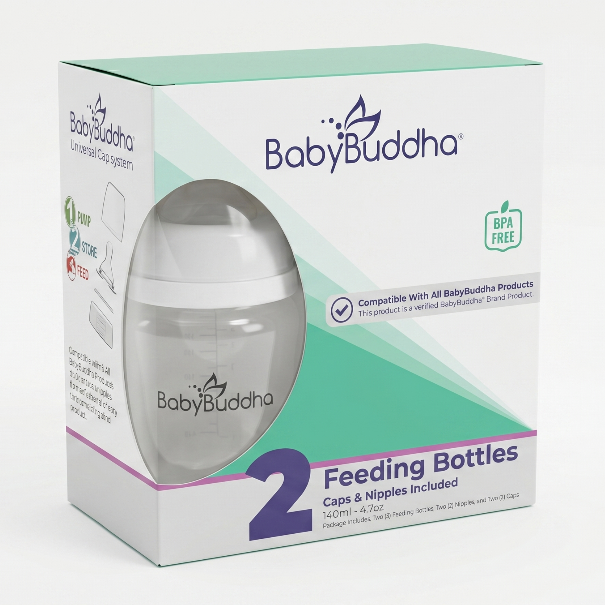 BabyBuddha 4.7oz Bottle Kit