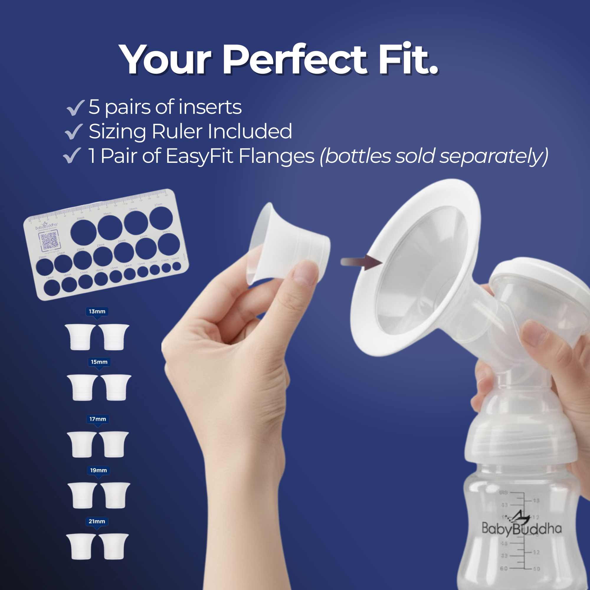 BabyBuddha® 2.0 Primary Portable Breast Pump with EasyFit Kit