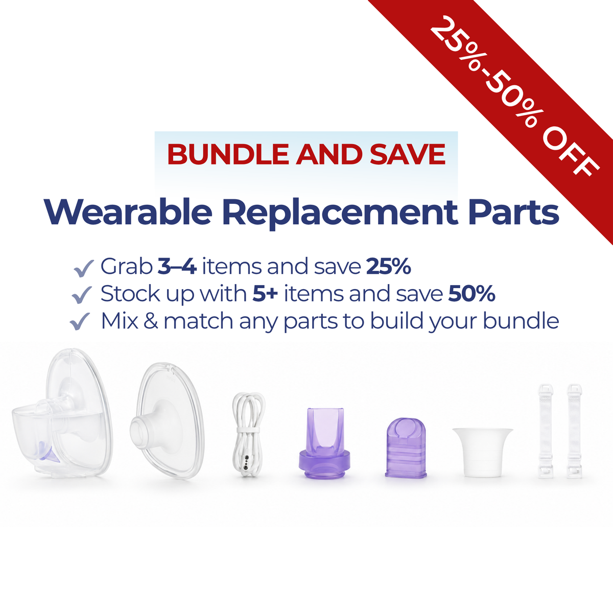 Bundle and Save on Wearable Breast Pump Parts