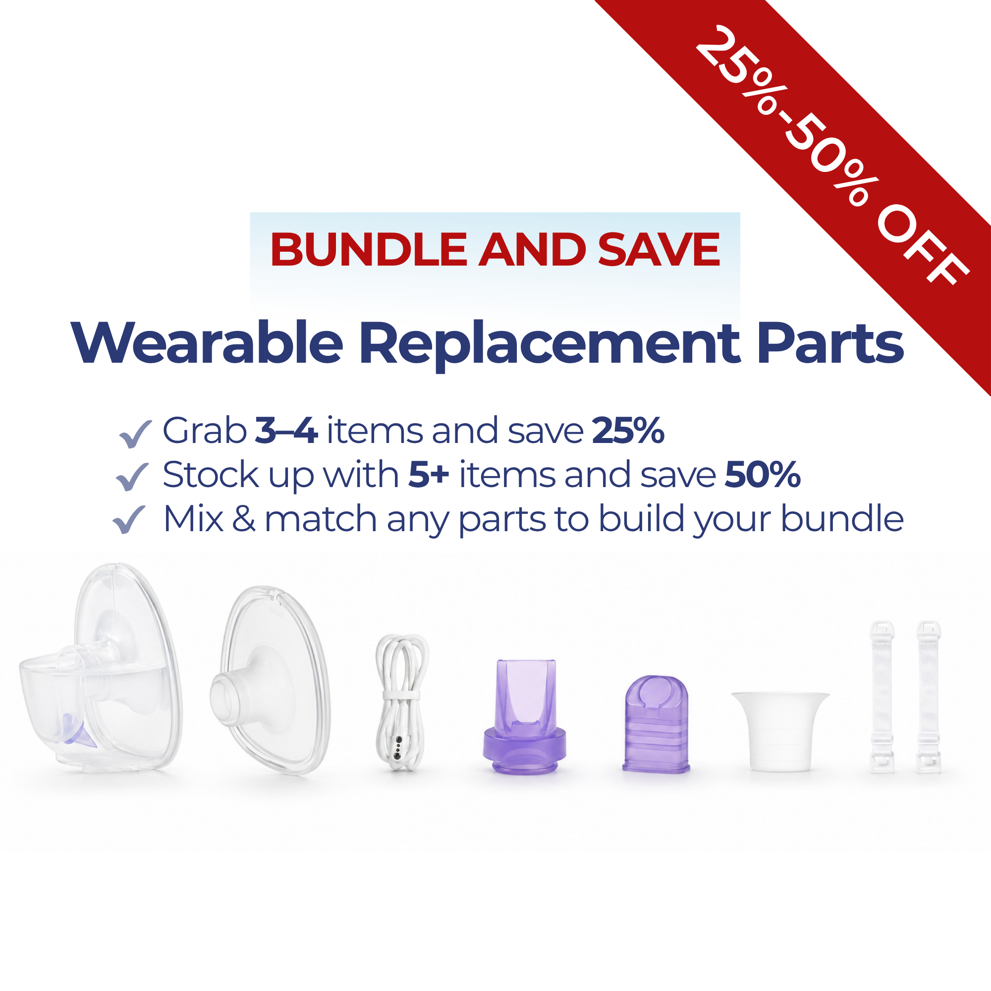 Bundle and Save on Wearable Breast Pump Parts