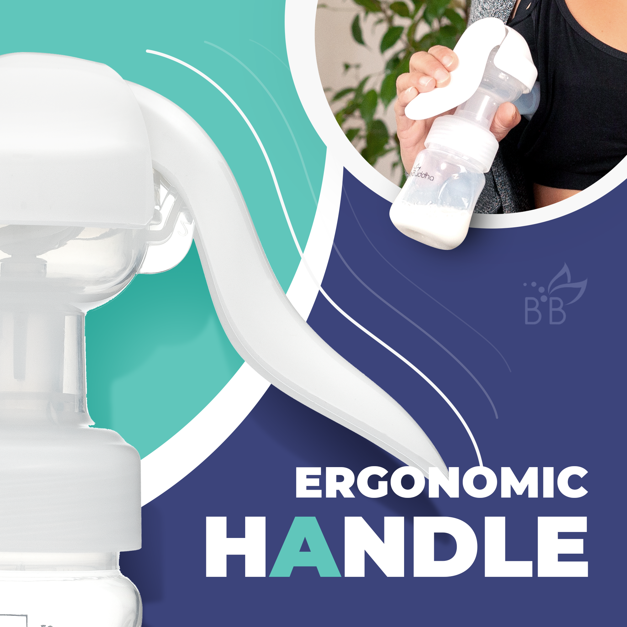 Close-up view of an ergonomic handle designed for comfortable grip and easy use